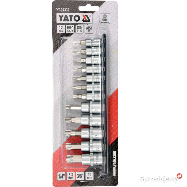 Yato zestaw kluczy TORX Secur na szynie 12cz Kraków
