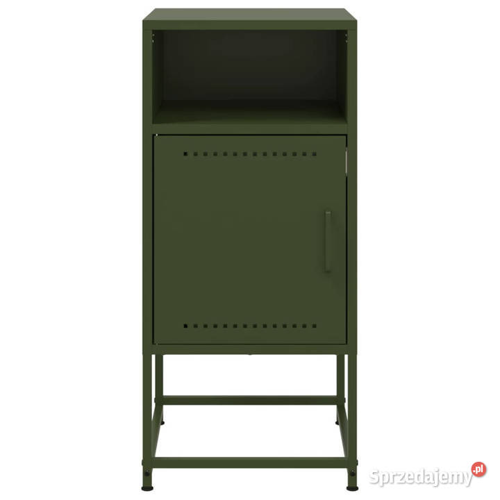 Szafka nocna oliwkowa zieleń 36x39x78 stal Warszawa