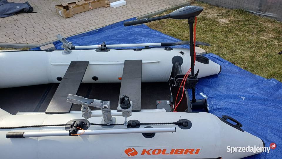 Ponton Kolibri 300: silnik, osprzęt, sonar, uchwyty, zarej,  ak