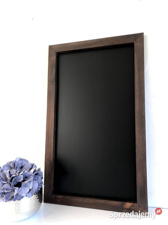 Tablica magnetyczna kredowa drewniana palisander Brzuśnik