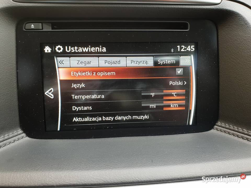 Mazda polskie menu 2 3 6 CX3 CX5 CX9 MZD Connect GPS i akcesoria Aleksandrów Łódzki sprzedam