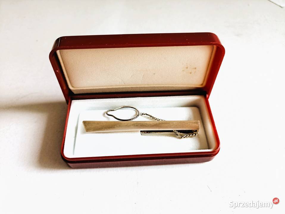 Spinka do krawata srebrna vintage Bełchatów sprzedam