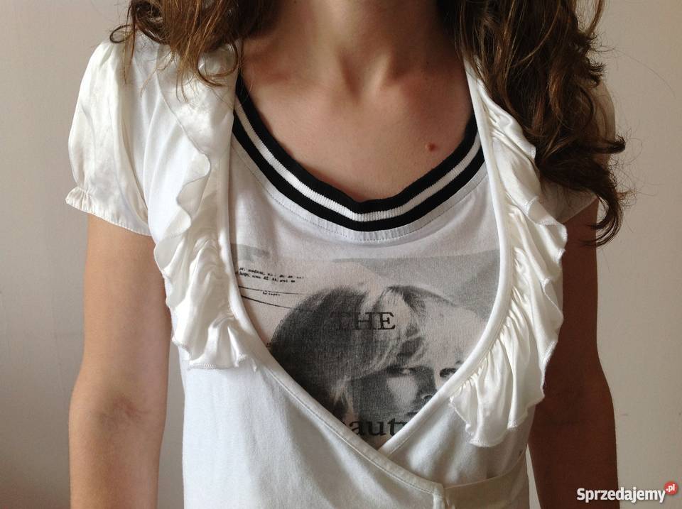 Bluzka biała z falbankami Częstochowa