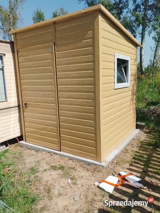 Żółty Garaż Blaszany Ogrodowy Magazyn Schowek kujawsko-pomorskie Brodnica