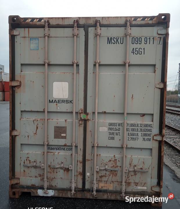 Morski magazynowany kontener magazynowy 12m40HC Wrocław