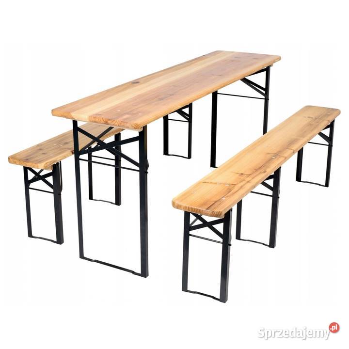 Zestaw piwny ogrodowy piknikowy 1 x stół 2 x Jabłonna