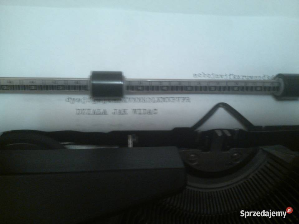 Maszyna do pisania elektryczna walizkowa Ełk