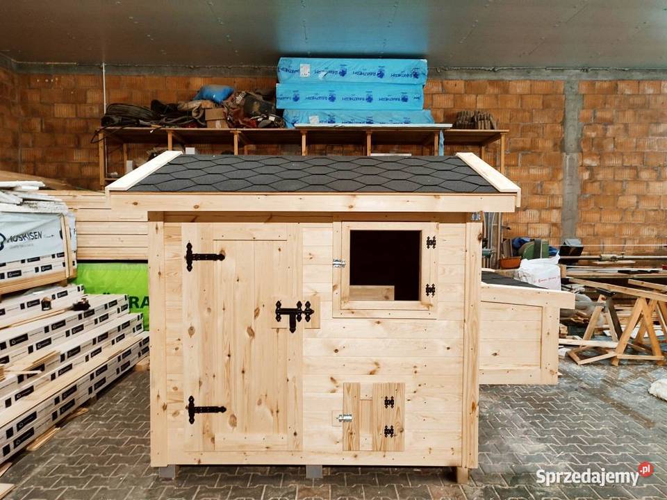 Kurnik kur z otwieranym jajecznikiem 250x150x200 Sochaczew
