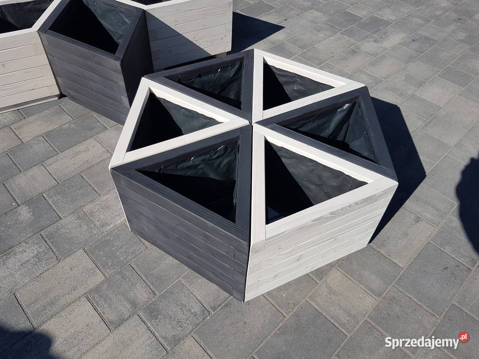 Donica Ogrodowa trójkątna drewniana NOWOŚĆ Warszawa