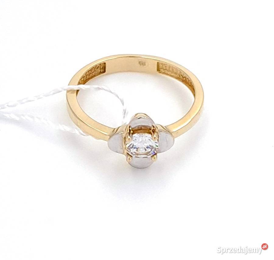 Pierścionek r13 Złoty pr333 Kwiatek Z488 wielkopolskie Poznań