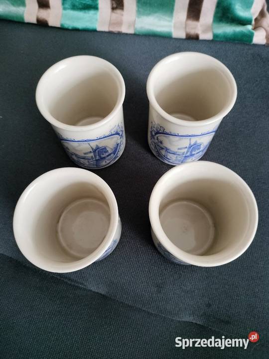 Zestaw kubki Tułowice wiatraki PRL Choszczno