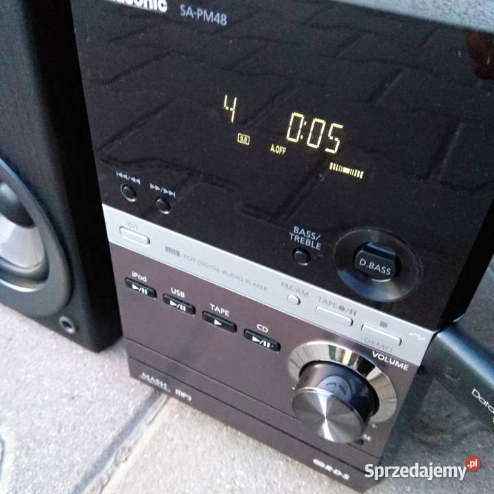 Panasonic SAPM48 miniwieża z Usb Rds Wieże i miniwieże Świebodzice