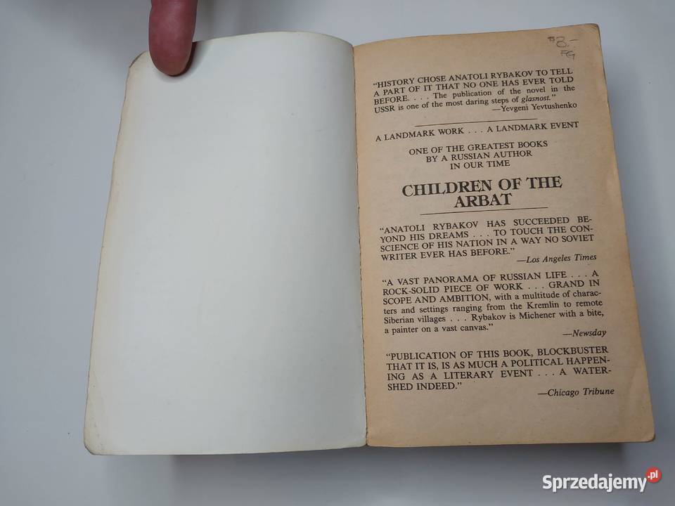 Children of Arabat Anatoli Rybakov Rybakow Proza i poezja Lublin