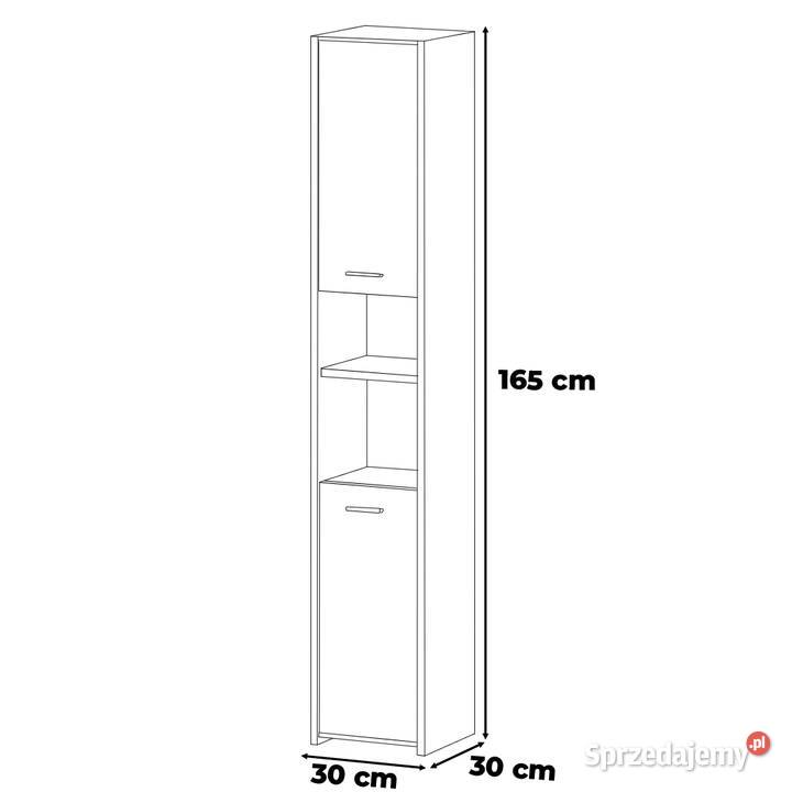 Słupek Łazienkowy Szafka Stojąca Nowoczesna 165cm Elbląg