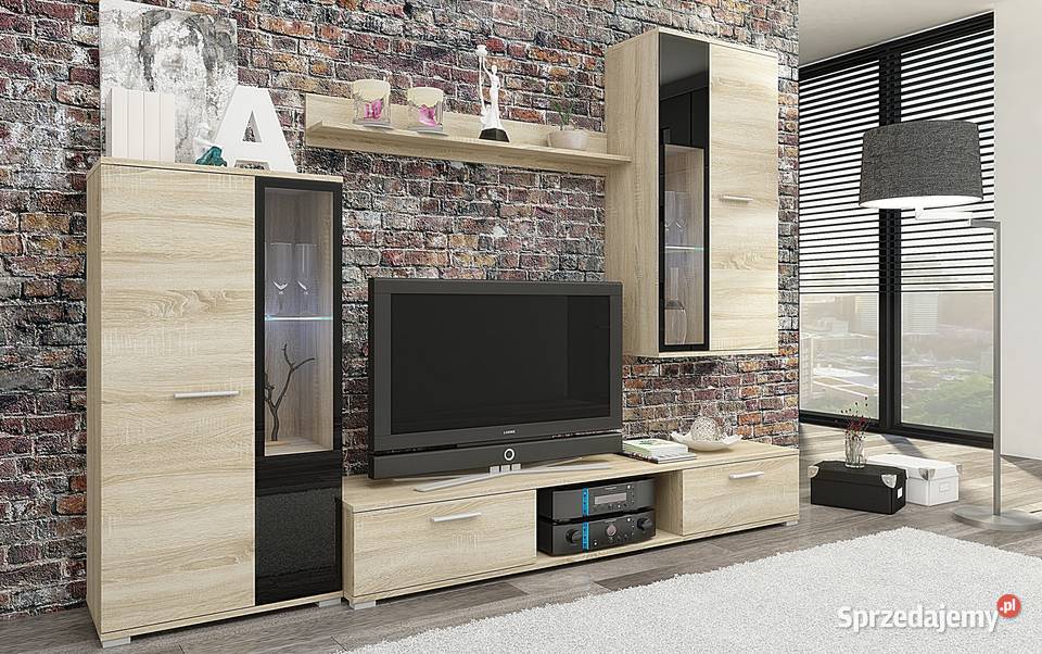 meblościanka plus szafa trzydrzwiowa z lustrem śląskie Katowice