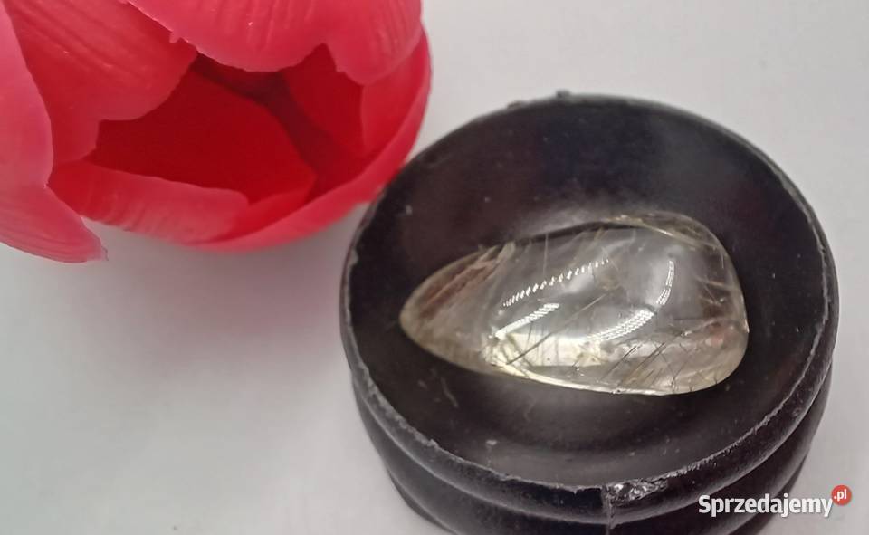 Naturalny kwarc włosowy jasny a19 19x13mm Kolekcje Olsztyn