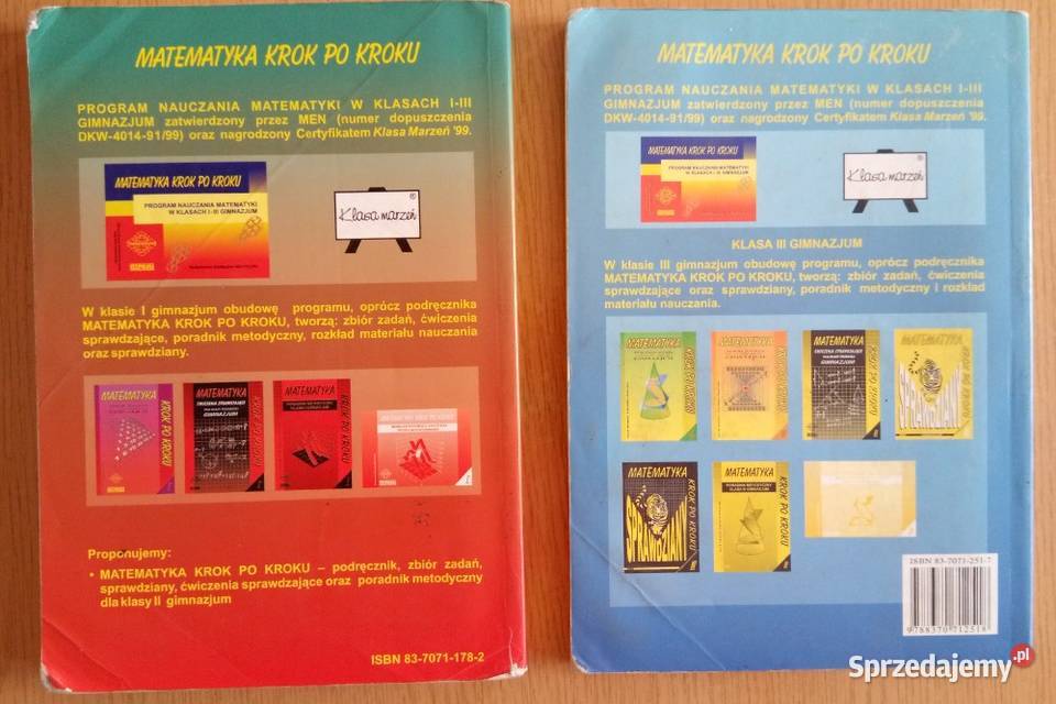 Matematyka Podręcznik 1 gimnazjum zbiór zadań 2 gimnazjum Dąbrowa Górnicza