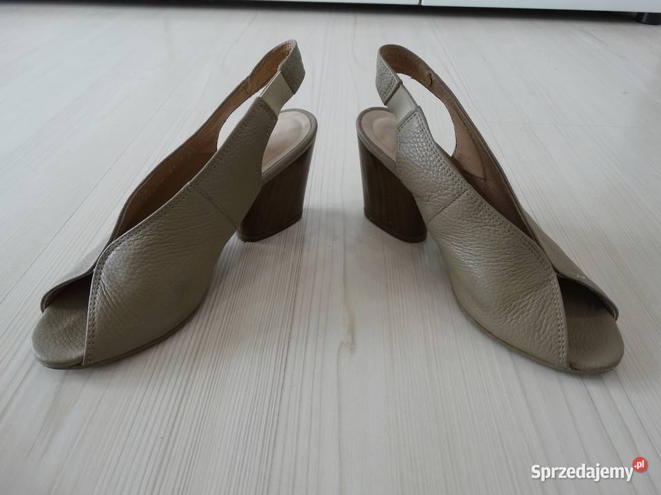 Buty Sandały Skórzane Skóra Naturalna Kolor Łomża sprzedam