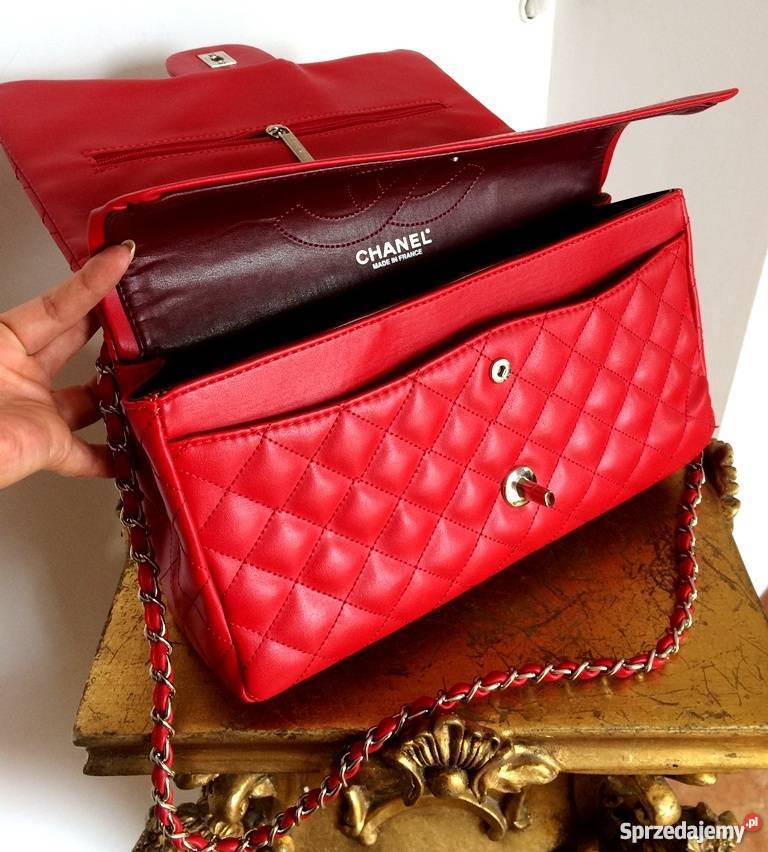 CHANEL 255 PIKOWANA TOREBKA ŁAŃCUSZEK CHANELKA