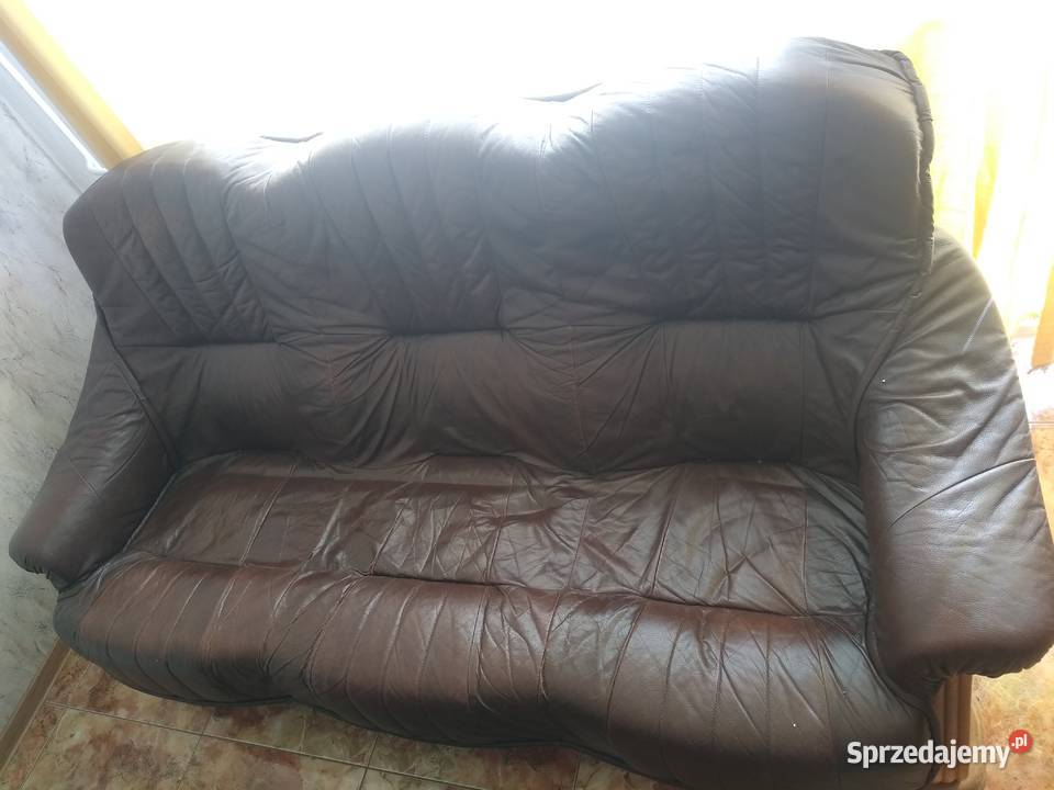 Komplet mebli skóra 311Ława do renowacji Łódź sprzedam