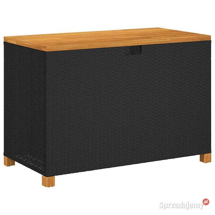 vidaXL Skrzynia ogrodowa czarna 110x55x63 Warszawa