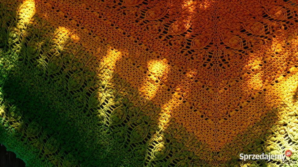 Chusta ombre w kolorze miodowozielonym Skarżysko-Kamienna