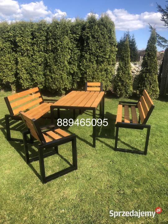 Zestaw mebli ogrodowych metal Dębica