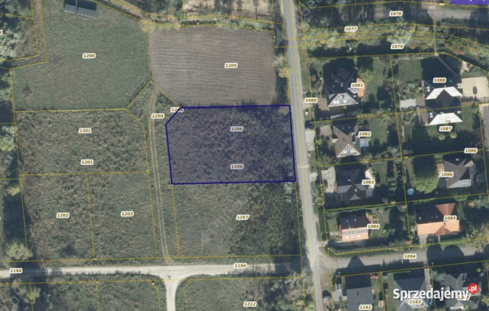 Działka 1206 w miejscowości Borówiec Borowiec