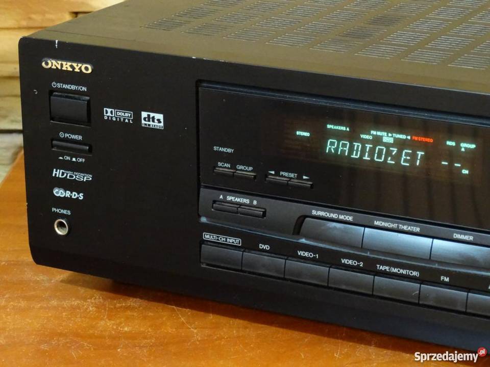 Amplituner Onkyo TXDS474 wejścia cyfrowe 240 wat Jasło