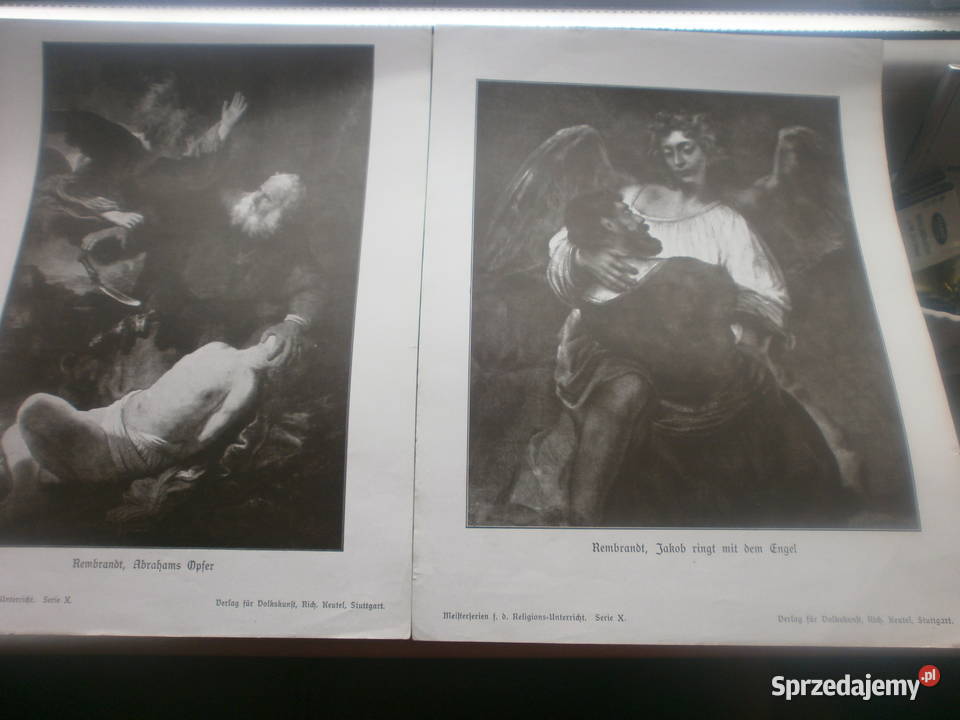 REMBRANDT fotki kartki 9 sztuk Malarstwo Zielona Góra