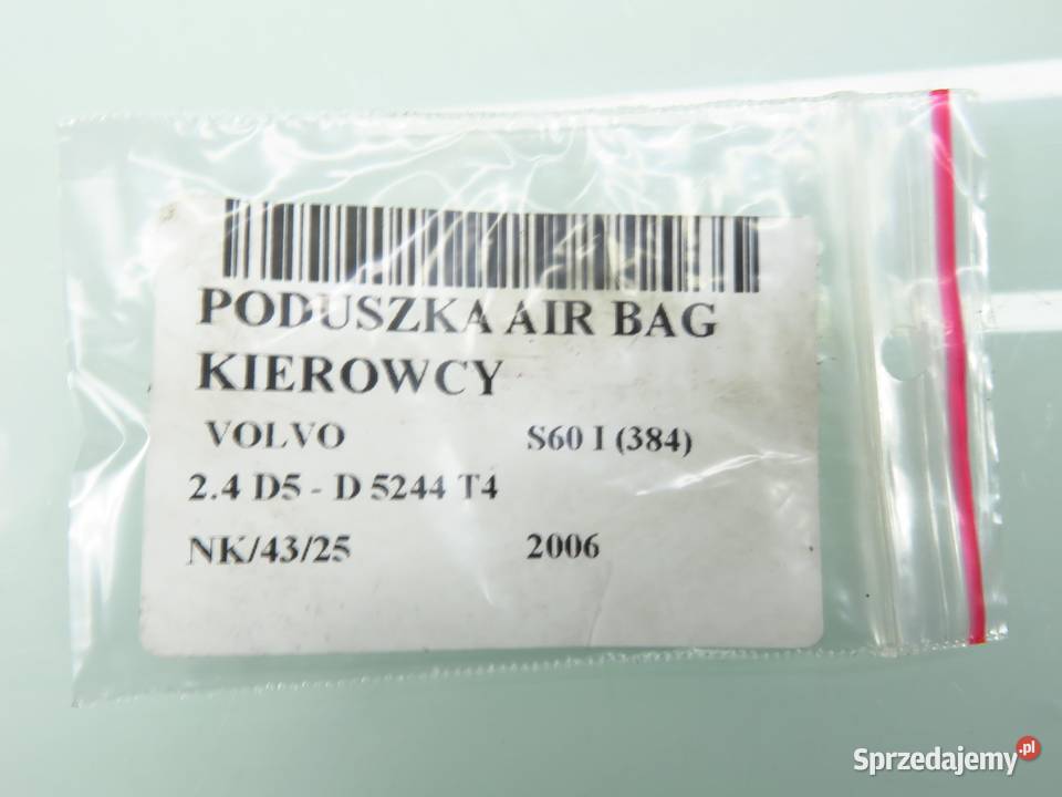 PODUSZKA KIEROWCY VOLVO S60 I 384 30754311