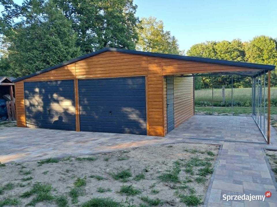 Garaż blaszany wiata 10x6 Wzmocniony PROFILAMI Lublin