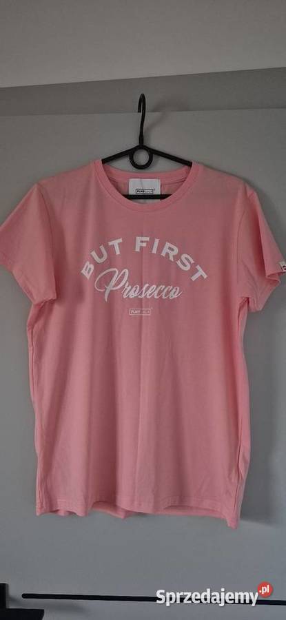 Tshirt Plny Lala But First Prosecco róż XS Warszawa