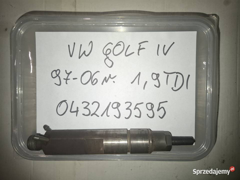 VW SEAT SKODA AUDI 19 TDI wtrysk wtryskiwacz
