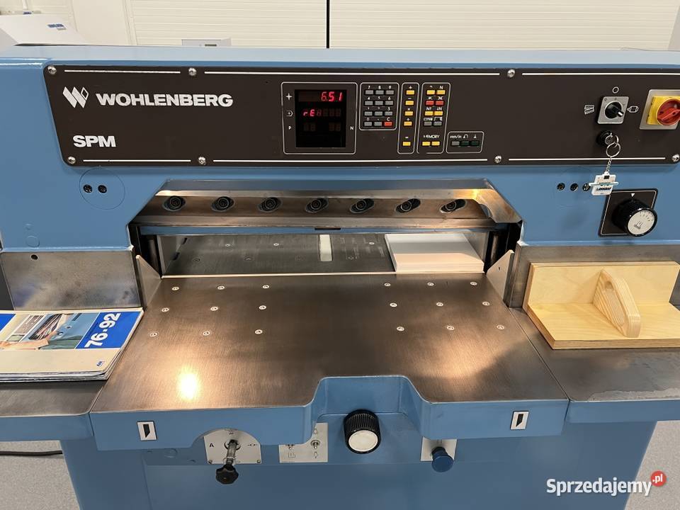 Gilotyna do cięcia papieru Wohlenberg 76 SPM