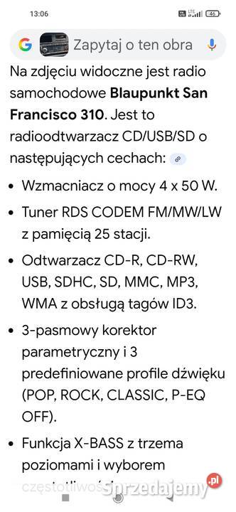 Radio samochodowe BLAUPUNKT CDR CDRW USB SDHCSD Odtwarzacze CD i MD łódzkie Łask