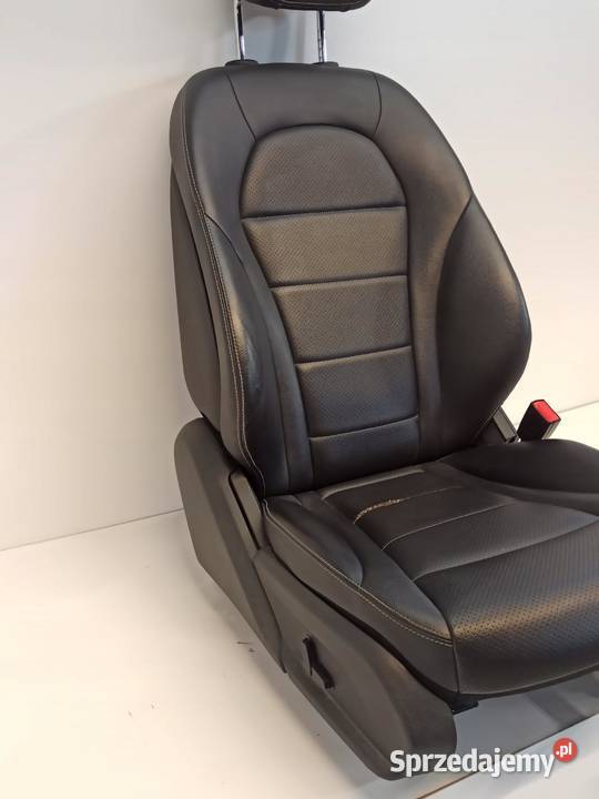 MERCEDES W205 SEDAN 2014 FOTEL PRAWY SKÓRA