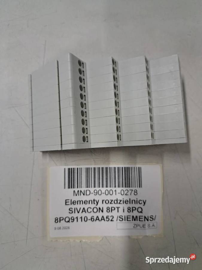Elementy rozdzielnicy SIVACON 8PT i 8PQ Włoszczowa