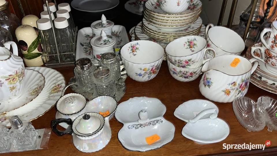 Przyprawnik do pieprzu i soli Syg Wawel Biała Porcelana i szkło pomorskie Gdańsk