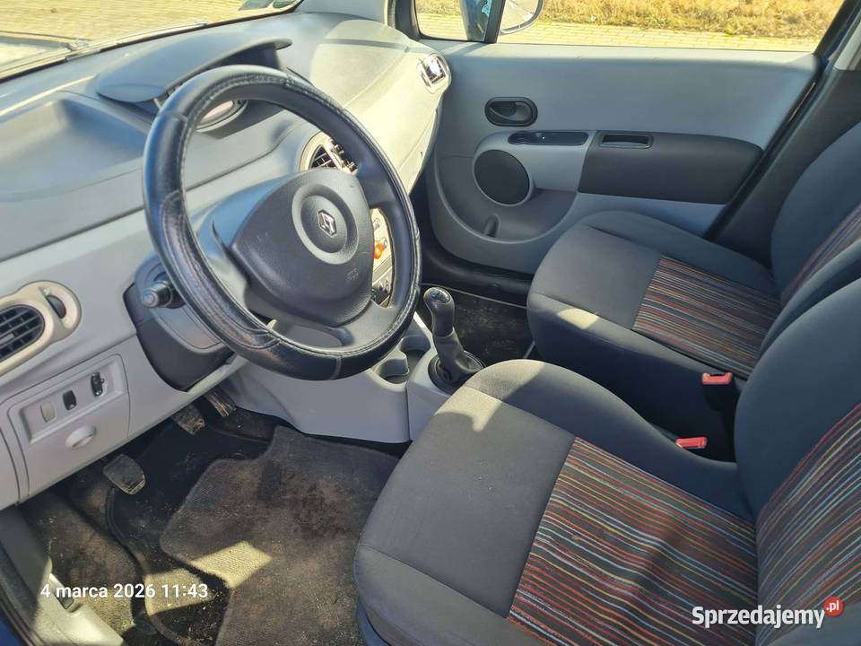 RENAULT MODUS super stan 2009r 1200cm3 Samochody osobowe Grajewo