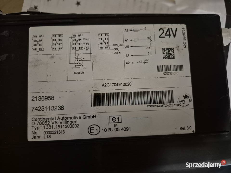 Tachograf VDO 30 Daf XF