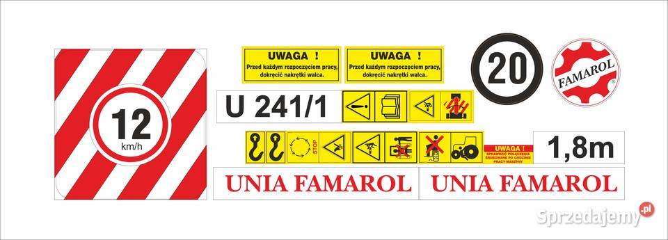 Naklejki Brona talerzowa Famarol Pozostałe Pleszew