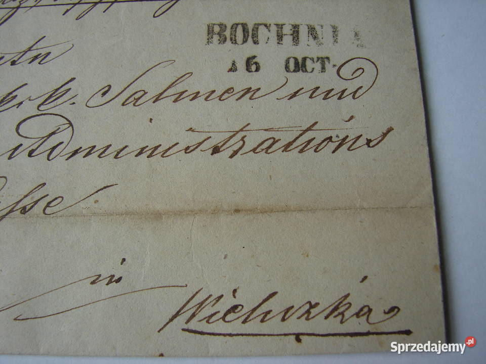 Bochnia Wieliczka 1849 kopalnia soli Salin