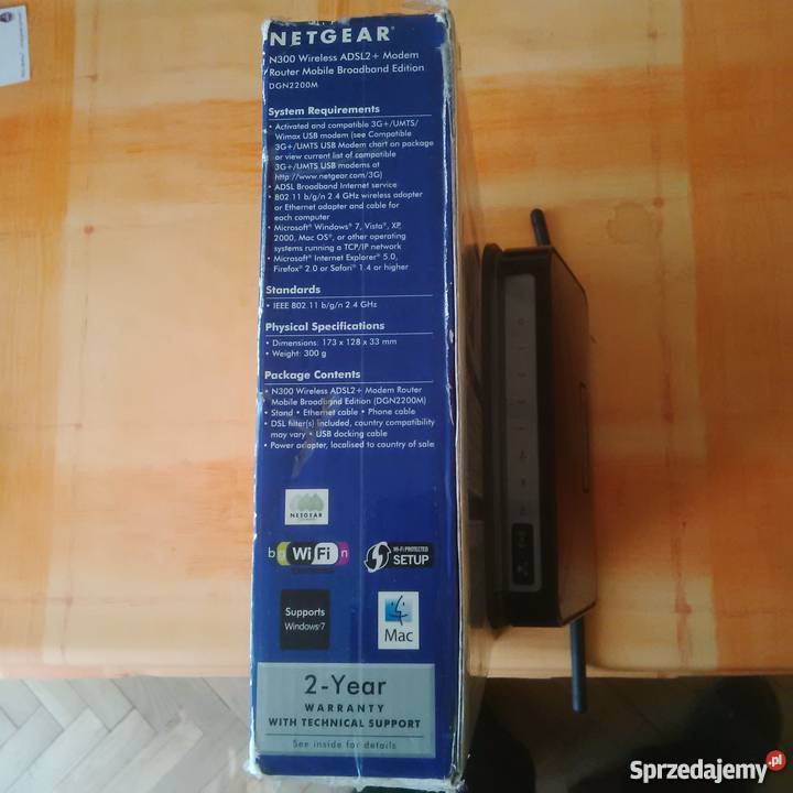 Netgear N300DGN2200M 3Gumts usbmodem ADSL Internet i komunikacja mazowieckie Warszawa