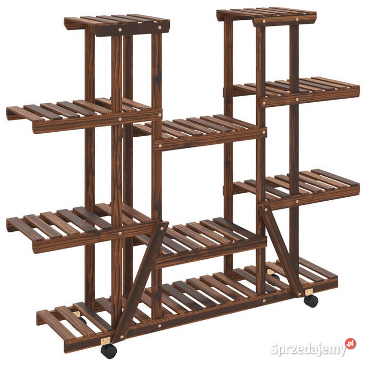 Kwietnik na kółkach 110x25x115 lite drewno Pozostałe mazowieckie Warszawa