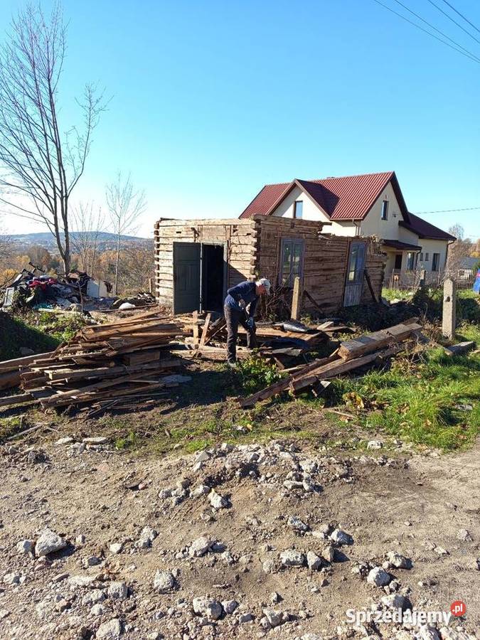 Domy drewniane do rozbiórki szopy stodoły Opatów usługi budowlane