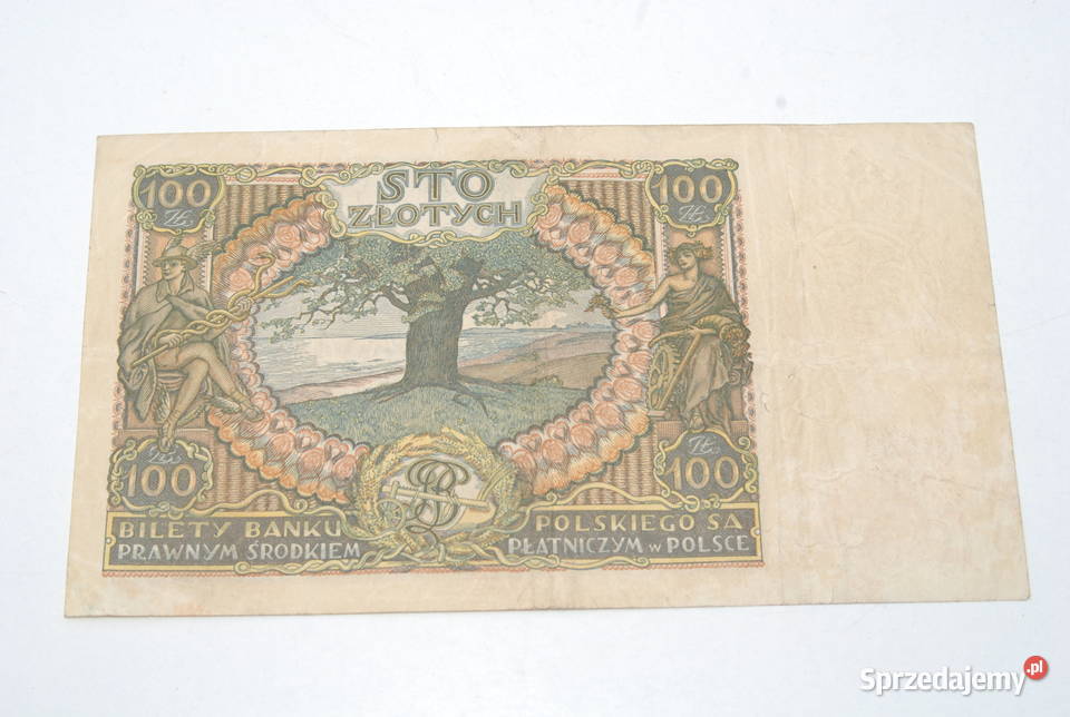 Stary banknot 100 złotych ser AC 2 Czerwca 1932 śląskie