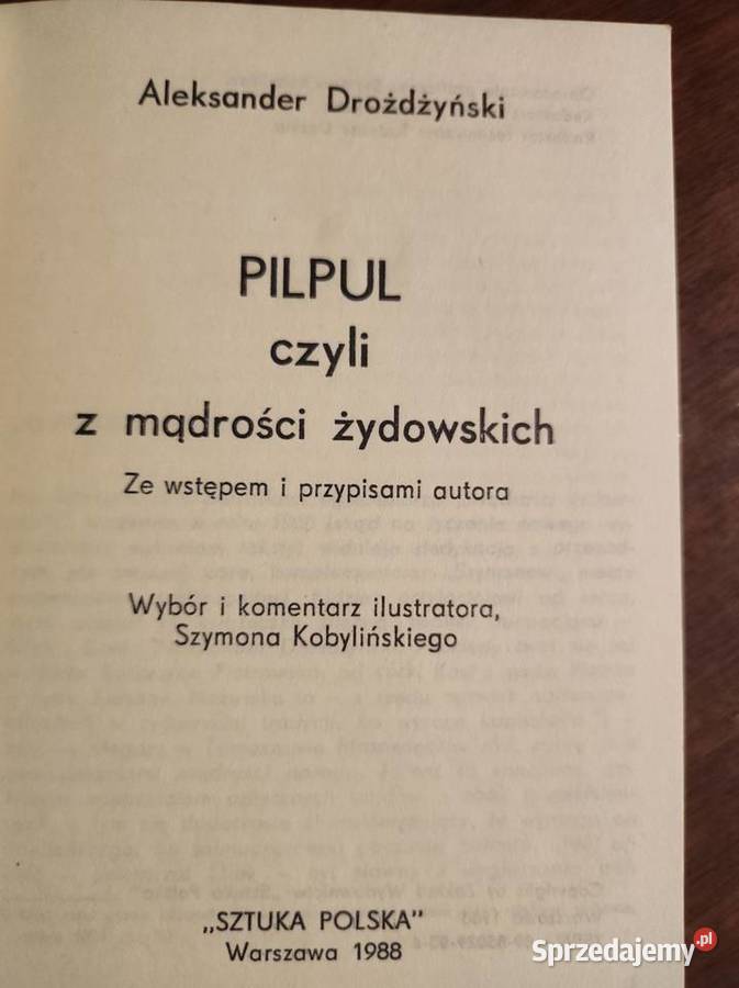 Pilpul czyli z mądrości żydowskich Aleksander miękka Kielce