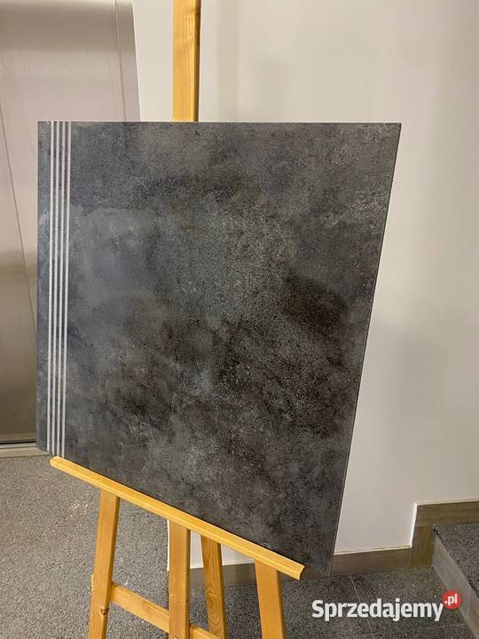 stopnice gres 60x60 grafit ryfle schody Zakopane