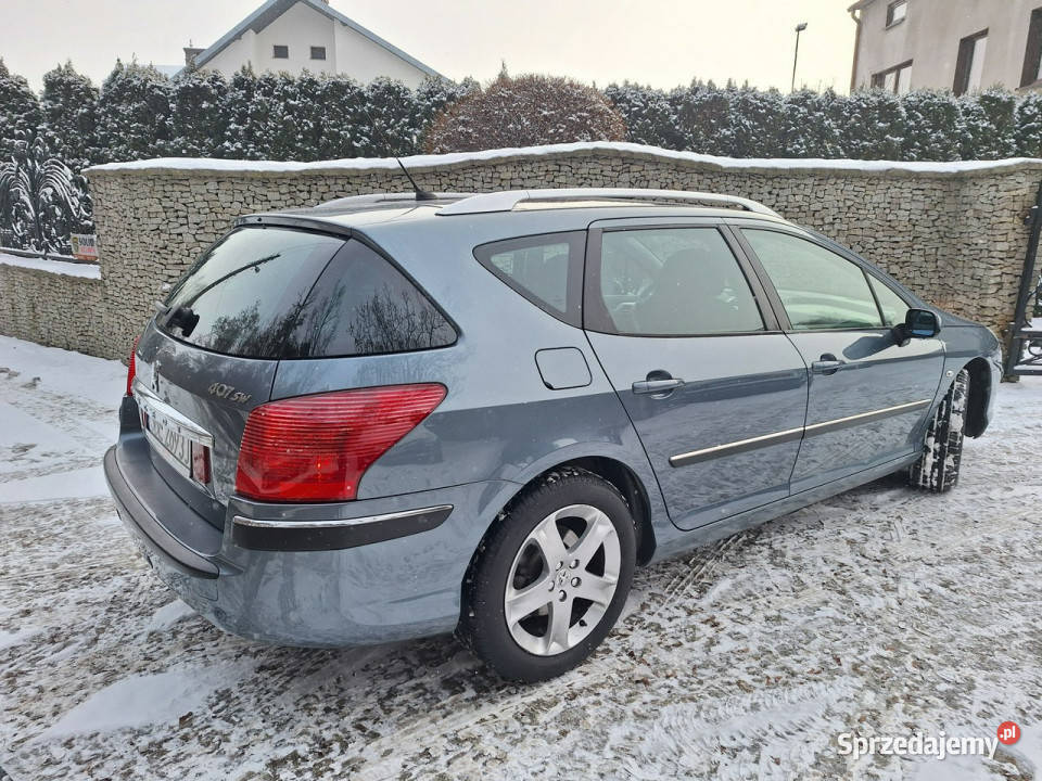 Peugeot 407 Panorama dach Navi nowy dwumas kurtyny powietrzne Siewierz
